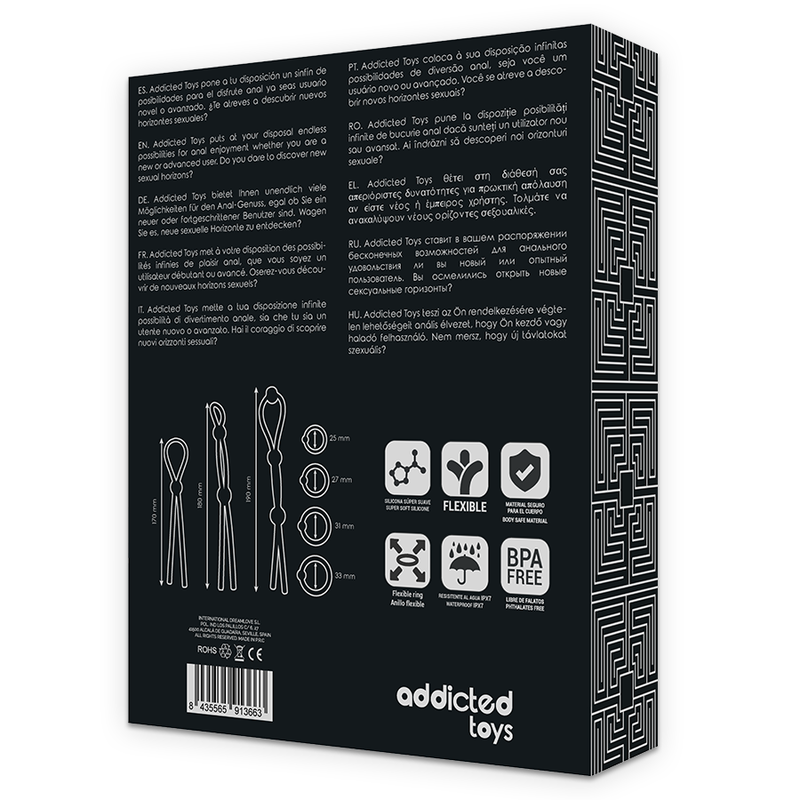 ADDICTED TOYS - CONJUNTO DE 7 ANÉIS PENIANOS DE SILICONE FLEXÍVEIS - Image 8